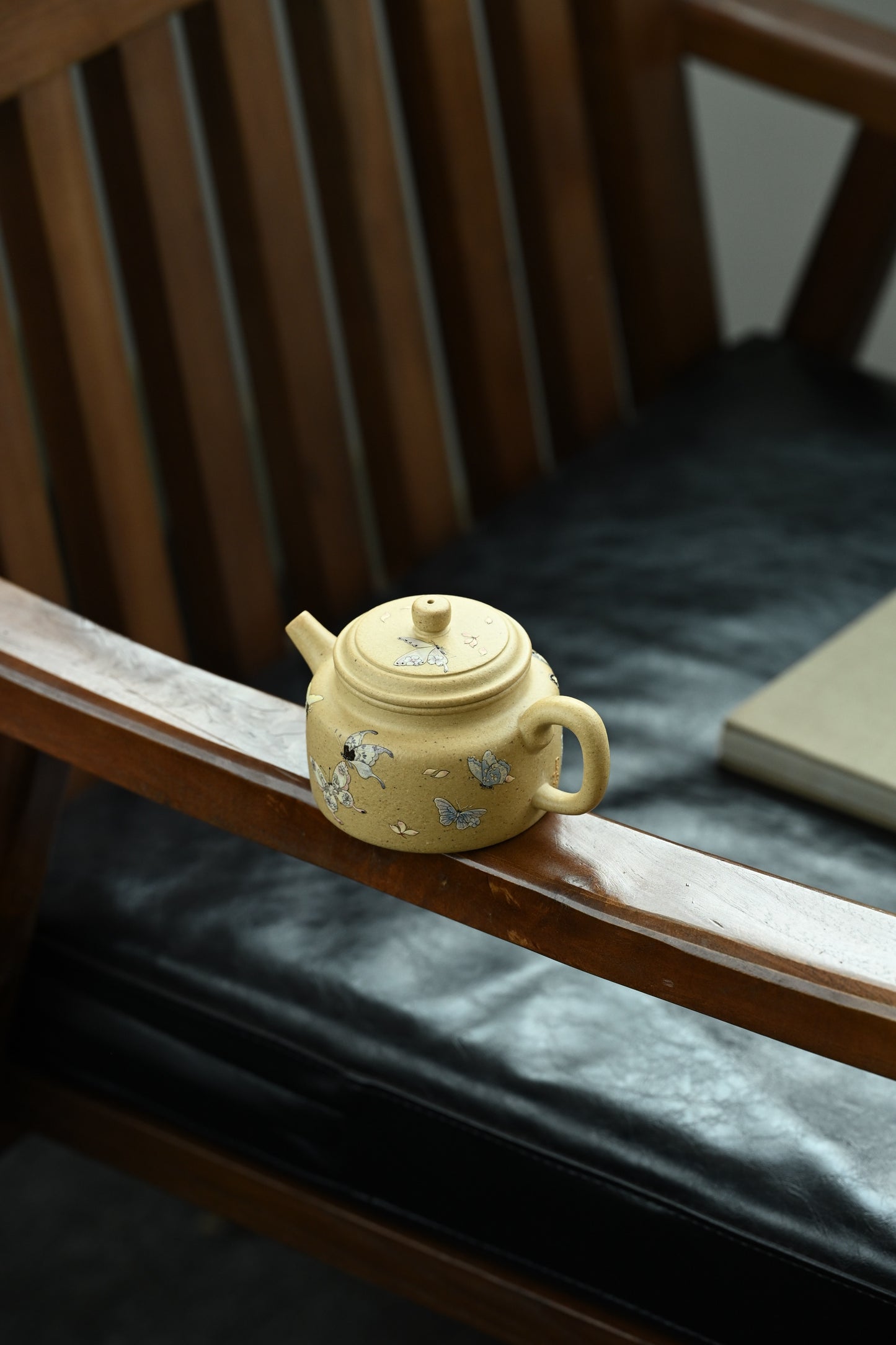 德钟· 全手工 /泥绘名家全玲泥绘作品/容量190cc/原矿本绿