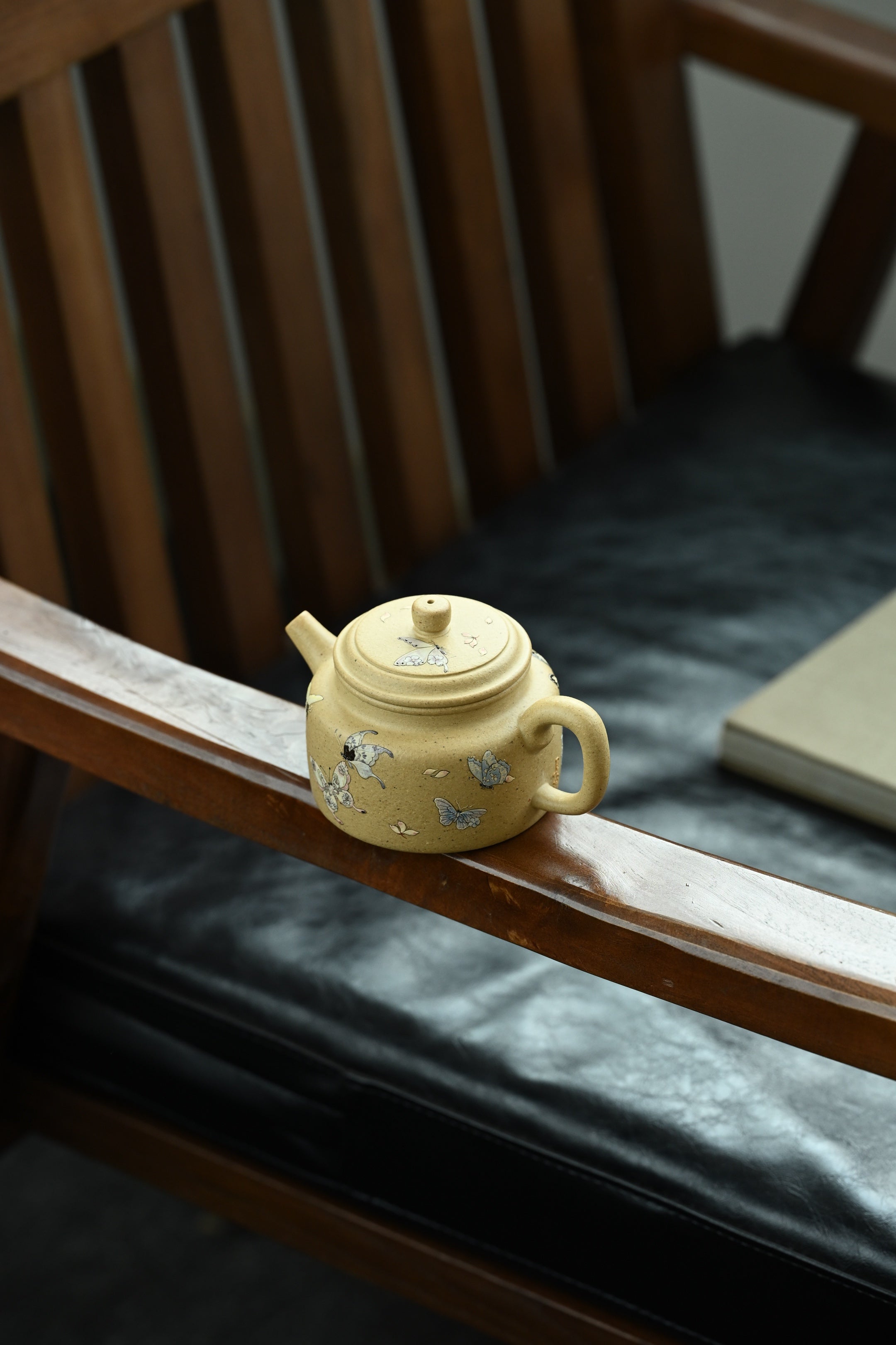 德钟· 全手工 /泥绘名家全玲泥绘作品/容量190cc/原矿本绿
