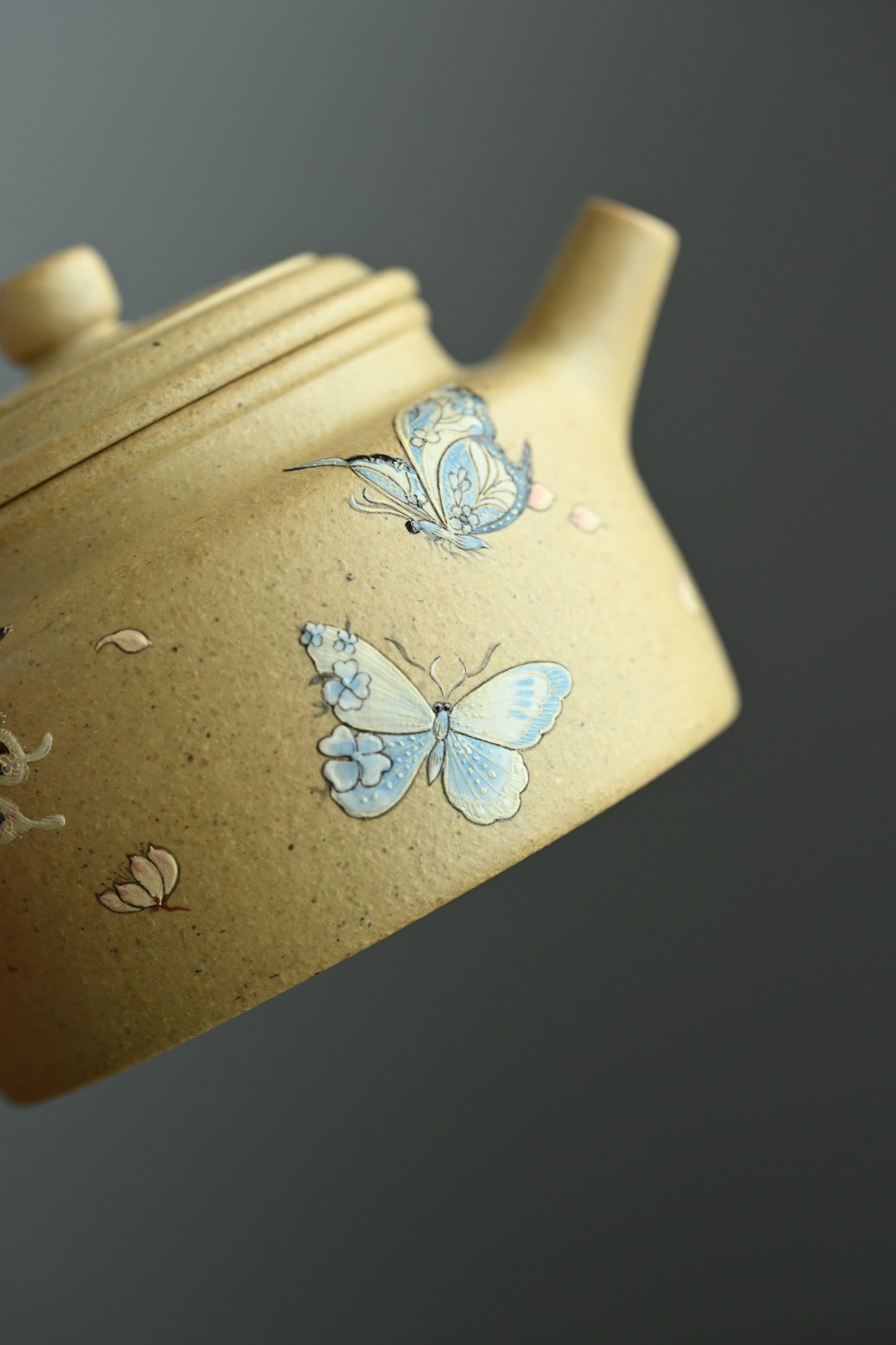 德钟· 全手工 /泥绘名家全玲泥绘作品/容量190cc/原矿本绿
