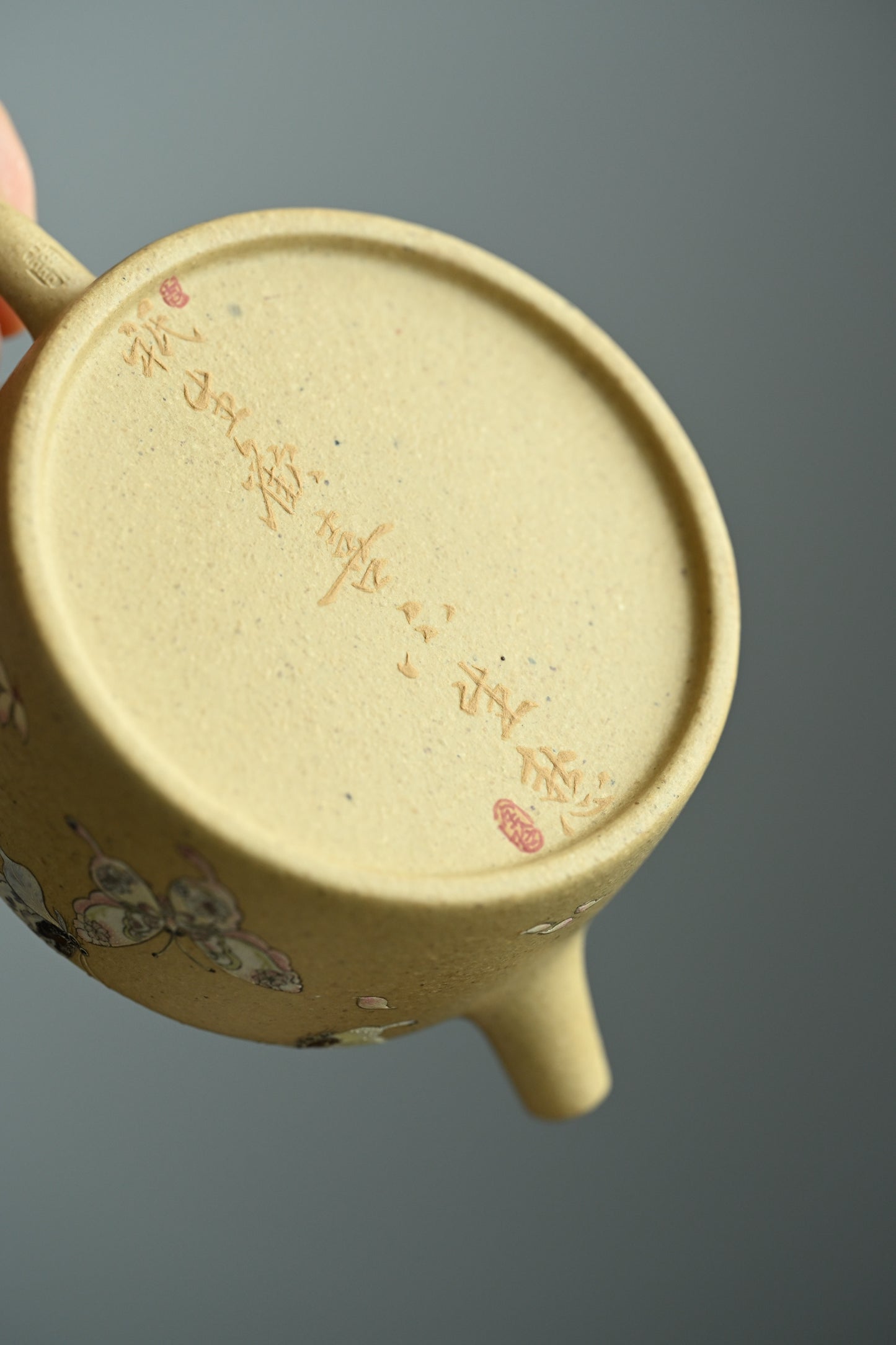 德钟· 全手工 /泥绘名家全玲泥绘作品/容量190cc/原矿本绿