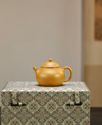 『潘壶』150cc 老宕口高温黄金段·内推10孔  明式小品，线条简洁，流畅，高温烧制，泥料质感独特，老味十足