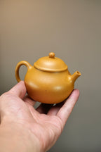 『潘壶』150cc 老宕口高温黄金段·内推10孔  明式小品，线条简洁，流畅，高温烧制，泥料质感独特，老味十足