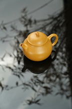 『潘壶』150cc 老宕口高温黄金段·内推10孔  明式小品，线条简洁，流畅，高温烧制，泥料质感独特，老味十足