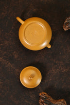『潘壶』150cc 老宕口高温黄金段·内推10孔  明式小品，线条简洁，流畅，高温烧制，泥料质感独特，老味十足