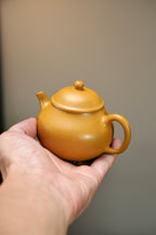 『潘壶』150cc 老宕口高温黄金段·内推10孔  明式小品，线条简洁，流畅，高温烧制，泥料质感独特，老味十足
