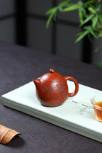 《龙蛋》 国家级工艺美术师 鲍玉华 装饰：李玮（江苏省陶瓷艺术大师，正高)原矿家藏大红袍，160cc，菱形14孔出水