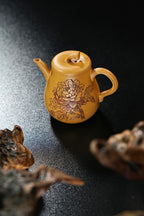 【花语·把玩器】 原矿优质黄金段泥·120cc·内推孔