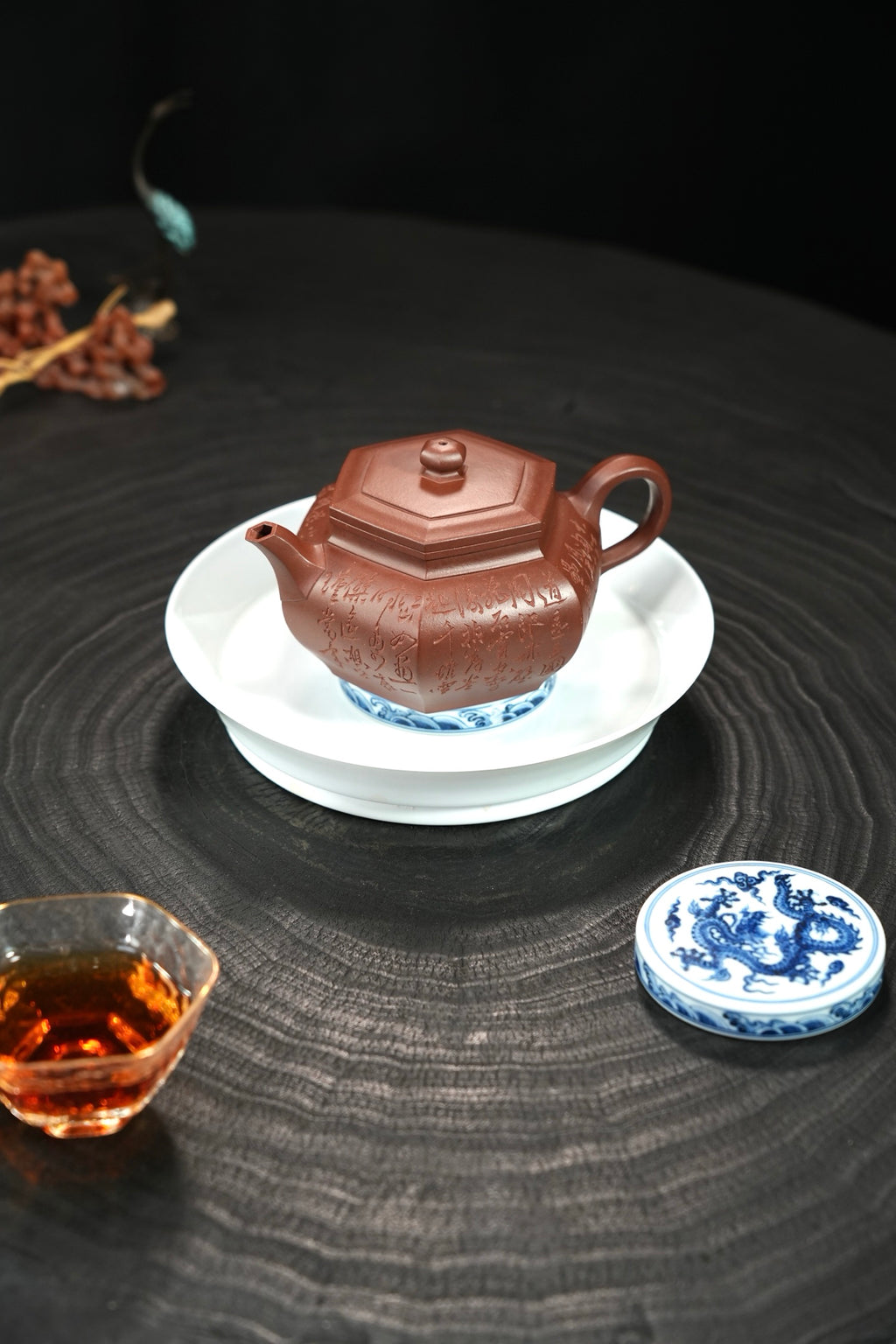 全手工【大彬六方】 原矿极品底槽清·270cc·内推孔  摹古精品经典方器，四号井顶级底槽清