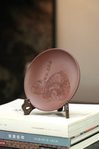 钟馗醉酒【壶承/盖置/赏盘】 原矿优质紫泥·14.5cm（直径）