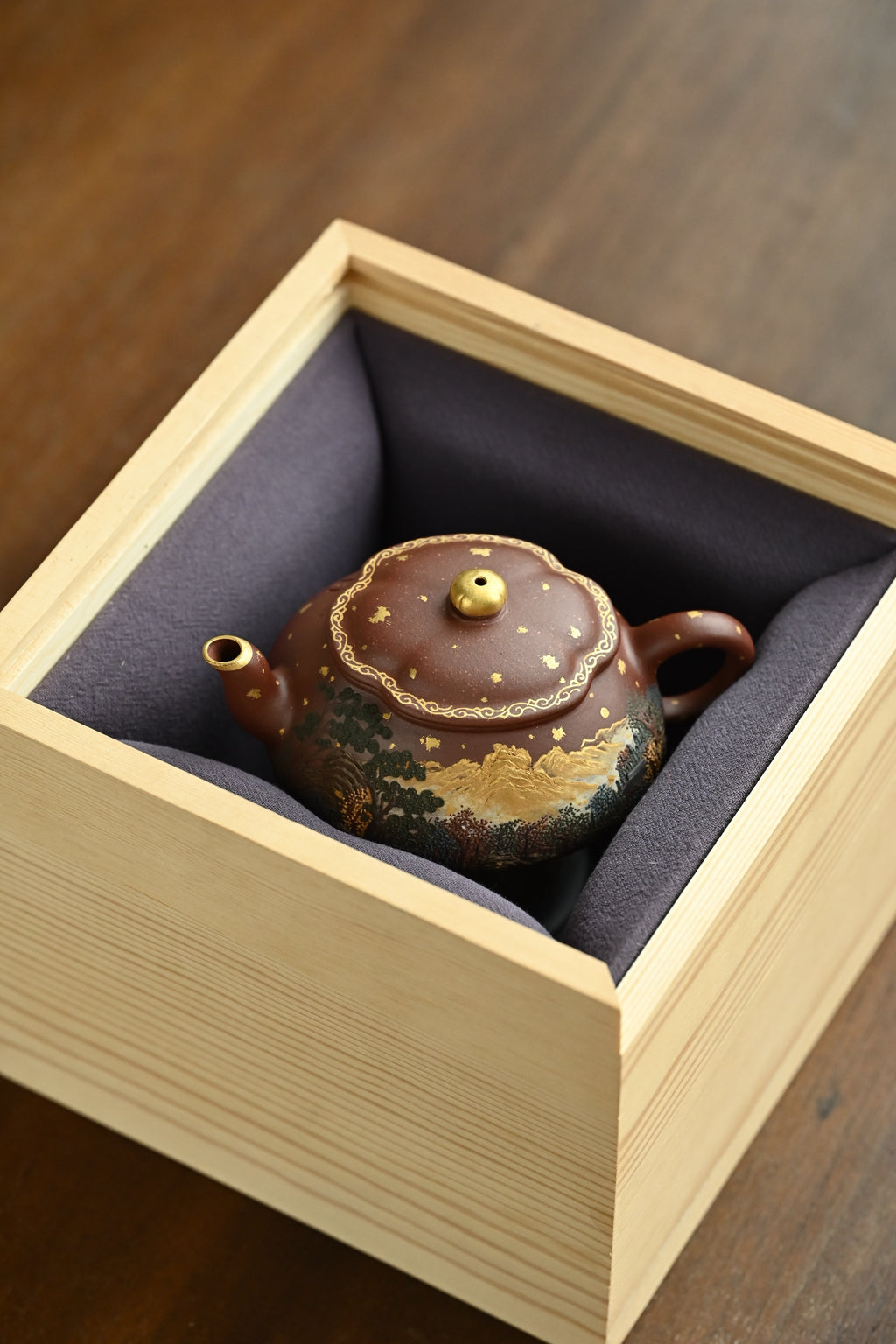 海棠·日照金山·全手工/六届全手工大赛一等奖高工施昌作品/容量150cc/原矿底槽清