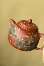 匏尊·全手工/六届全手工大赛一等奖高工施昌作品/容量230cc/原矿朱泥