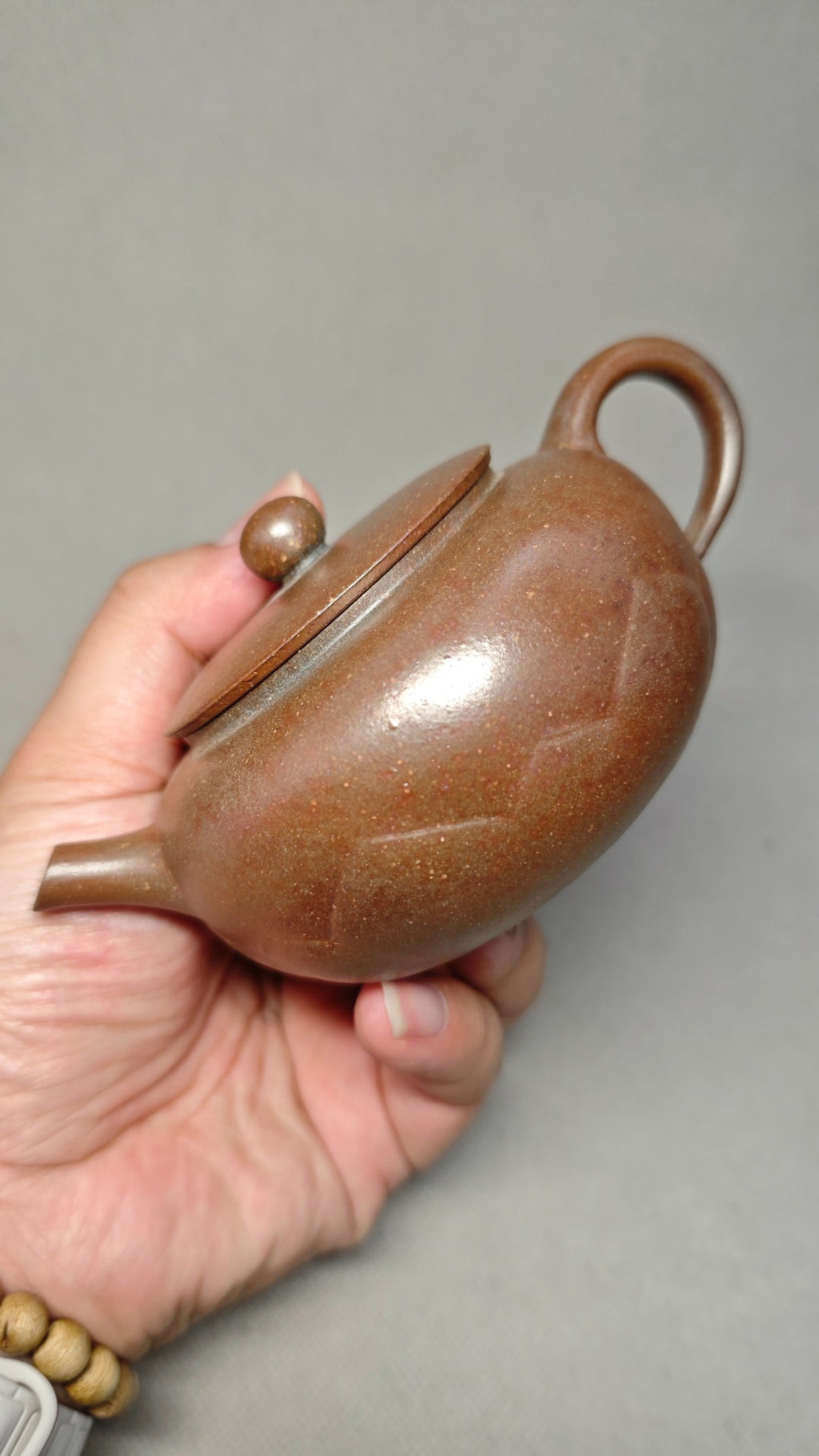 【莲台】 泥料：原矿紫泥柴烧 容量：190cc    孔数：7孔