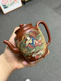 敦煌飞天壁画 实拍【高执】 原矿极品朱泥（泥绘）·260cc·7孔