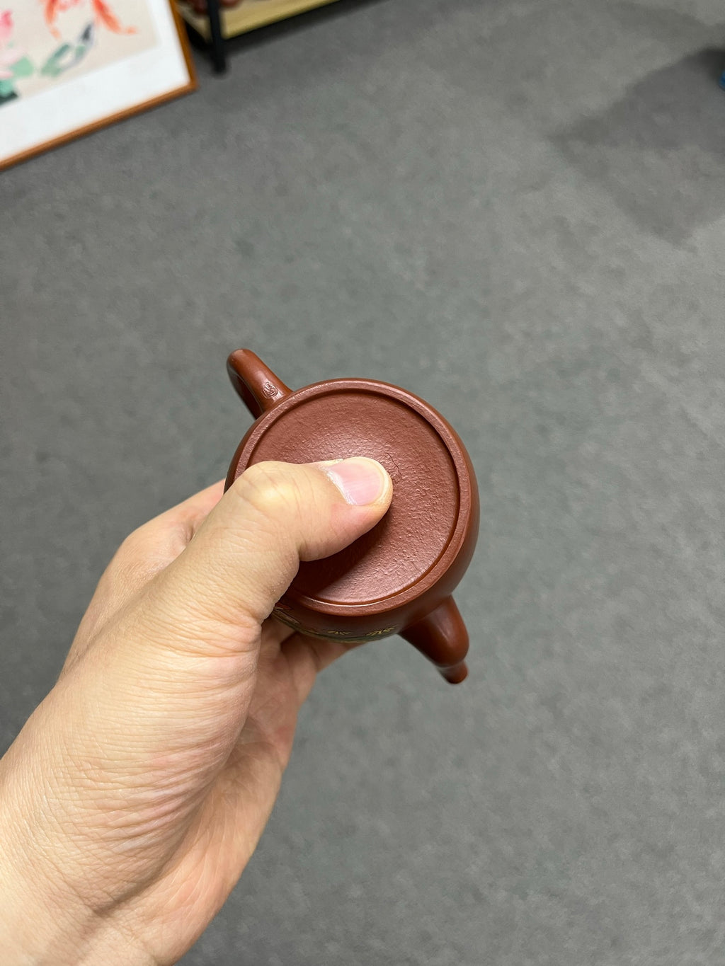 敦煌飞天壁画 实拍【高执】 原矿极品朱泥（泥绘）·260cc·7孔