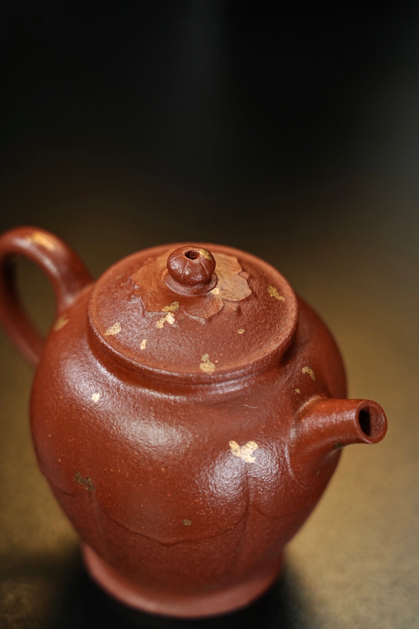 全手工·撒金·超薄胎【梵莲·一式/二式】 原矿极品红降坡泥·一式140cc·二式90cc·内推孔