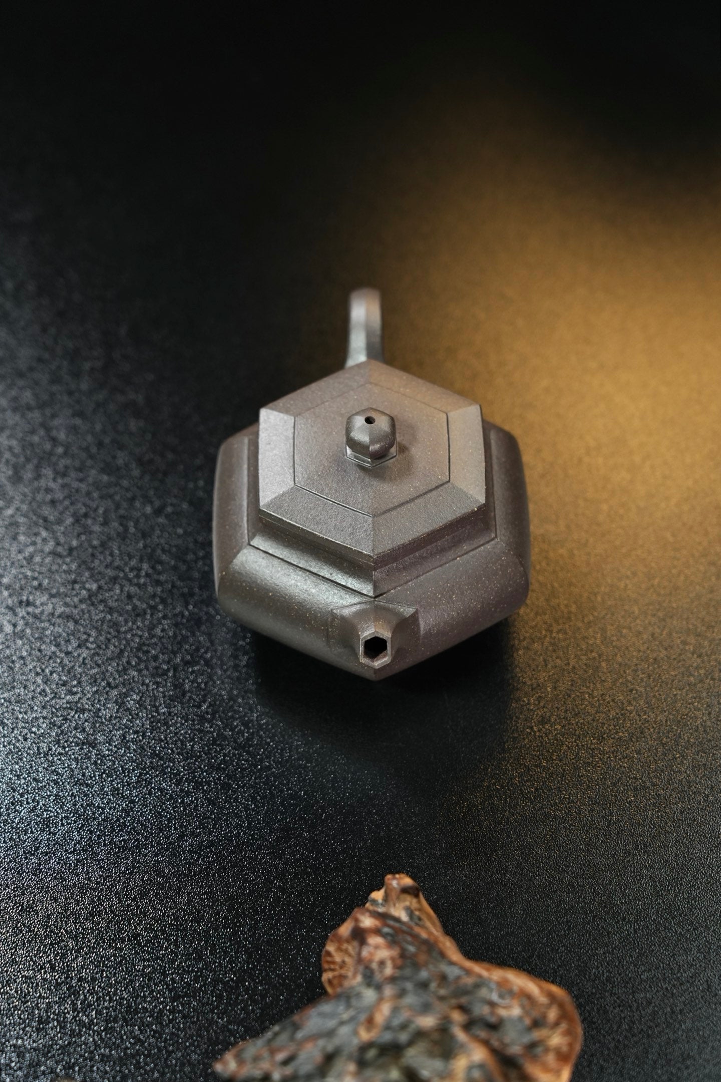 全手工【大彬六方】 原矿极品天青泥·160cc·14孔