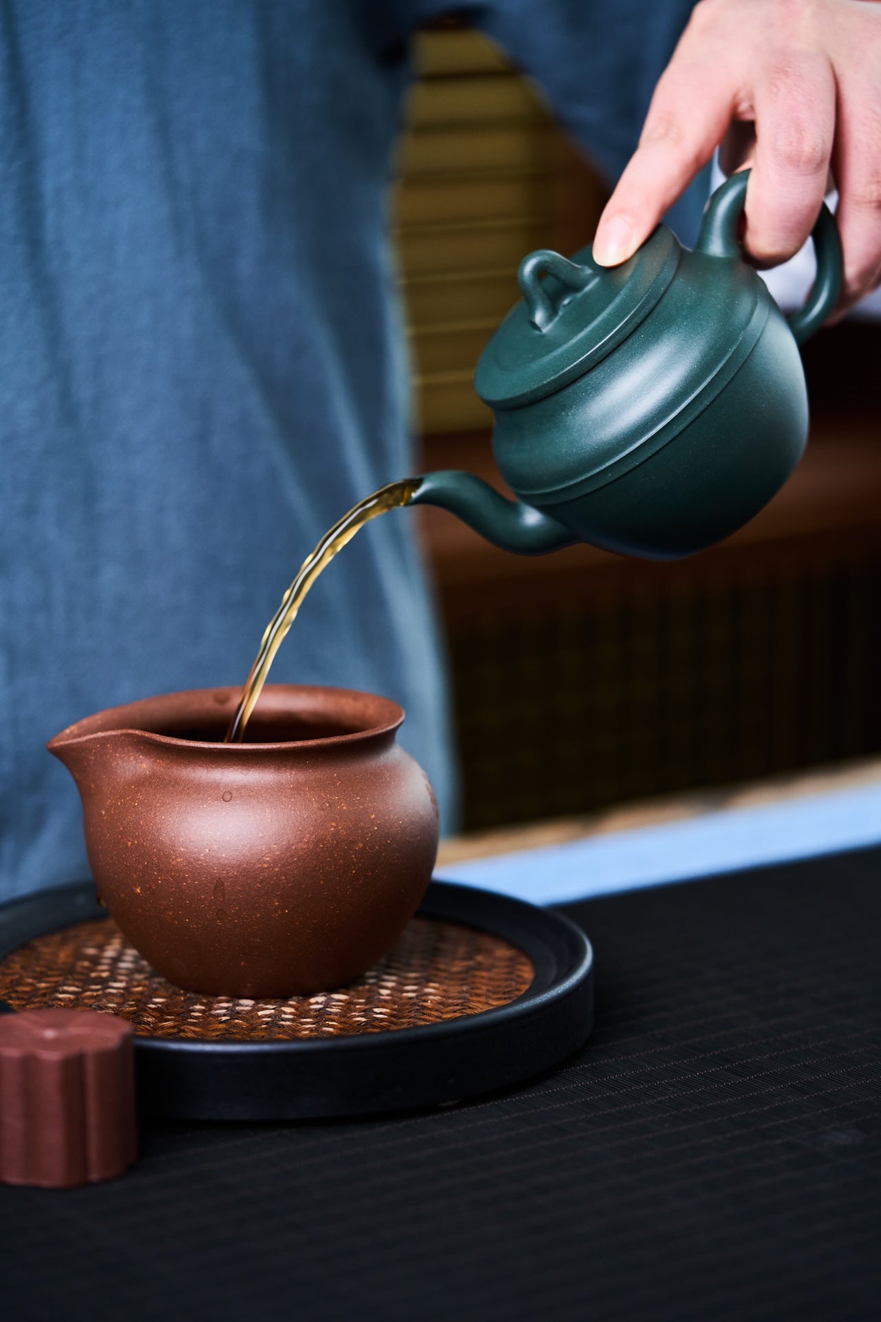 【素影】 家藏苏门答腊青●180cc 作者：王正红 国家级工艺美术师 泥质醇厚，泥色清朗，周身光素，简洁大方
