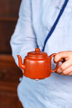 文人雅器！国高工精品！  品名：漱泉壶  泥料：原矿优质朱泥  容量：200cc  作者：郁老师 （高级工艺美术师）