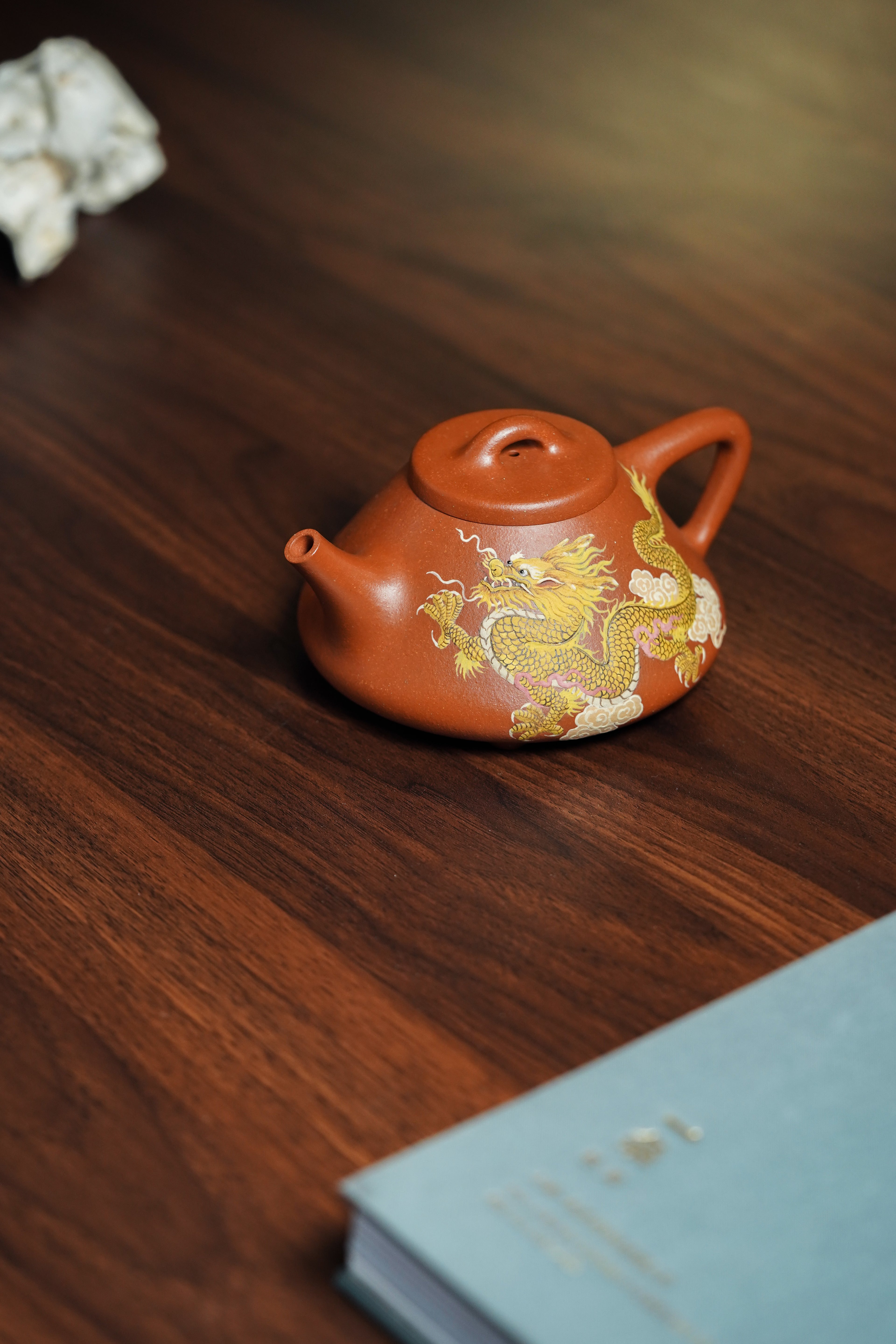 稀世罕见·紫砂臻品｜沈更轶大师巅峰《子冶石瓢》 典藏传世·高端礼赠·潜力重器👍 ——原矿优质降坡泥·260cc ——正高级工艺美术师·沈更轶 亲制