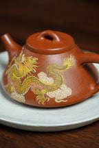 稀世罕见·紫砂臻品｜沈更轶大师巅峰《子冶石瓢》 典藏传世·高端礼赠·潜力重器👍 ——原矿优质降坡泥·260cc ——正高级工艺美术师·沈更轶 亲制