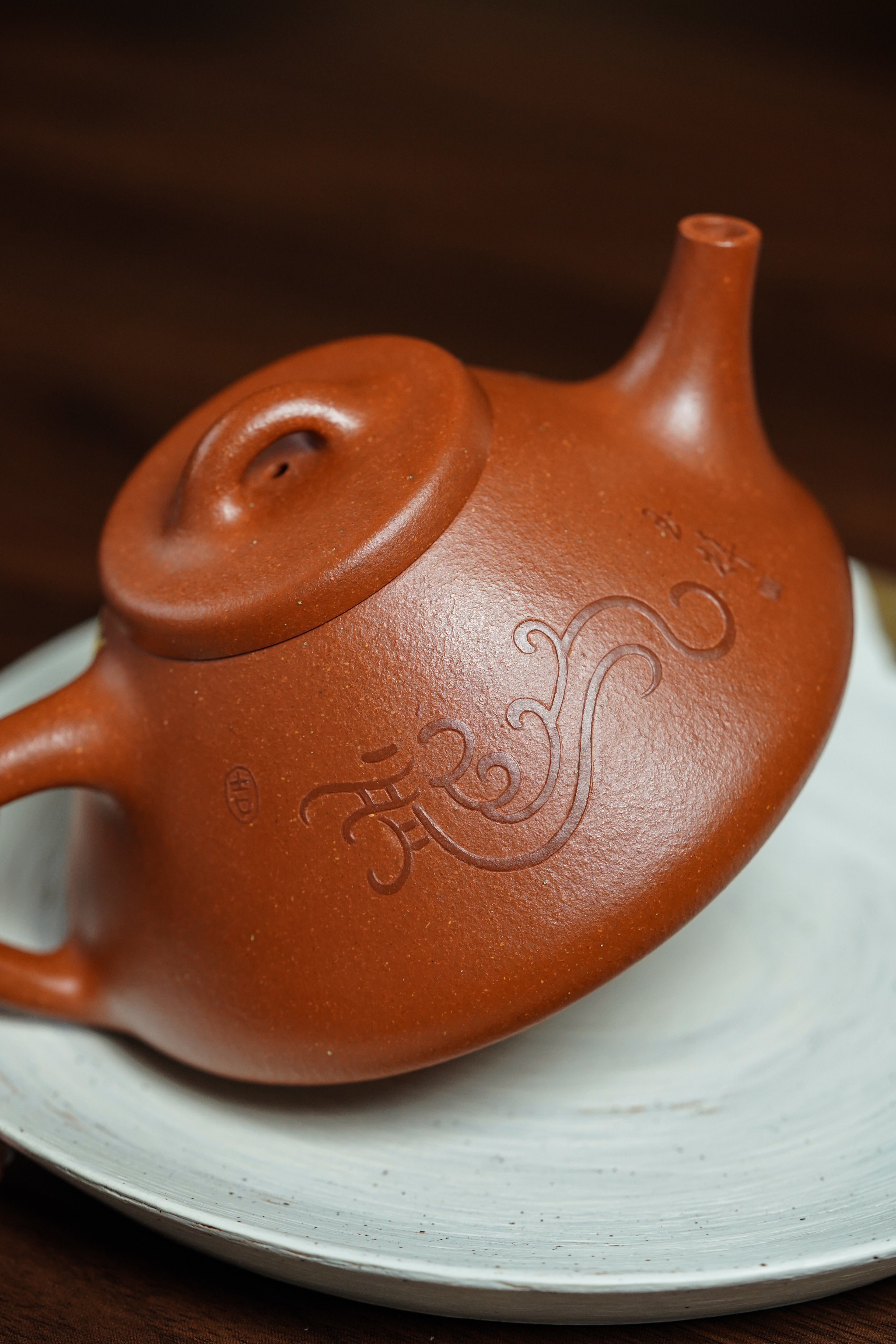稀世罕见·紫砂臻品｜沈更轶大师巅峰《子冶石瓢》 典藏传世·高端礼赠·潜力重器👍 ——原矿优质降坡泥·260cc ——正高级工艺美术师·沈更轶 亲制