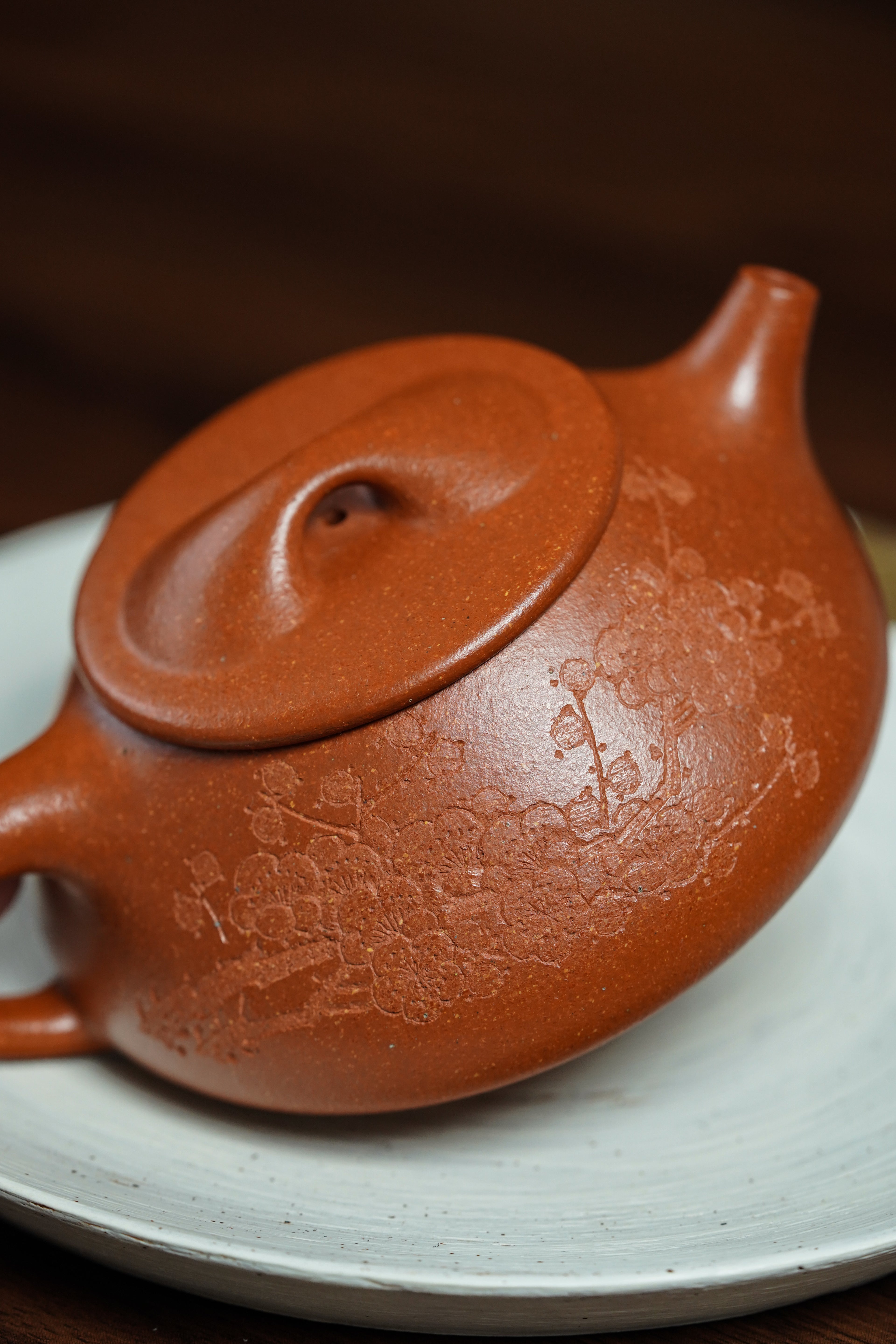 中国紫砂界当代梅王·朱炳浩(石陶）本工巅峰臻品《景舟石瓢》｜稀世臻藏·礼藏天花板重器！(可接高端定制) ——原矿优质降坡泥·210cc ——任淦庭大师高徒｜朱炳浩（石陶）之作