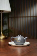 殿堂级顶奢臻品《云间壶》，传世收藏、礼赠顶流天花板👍 ——原矿优质天青泥·300cc（真金限量款） ——中国陶瓷艺术大师·邱玉林 亲制