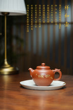 国大师邱玉林亲制｜顶奢稀有传世臻品《祥和壶》礼藏天花板｜殿堂潜力重器👍(真金限量版)  ——原矿优质降坡泥·280cc ——中国陶瓷艺术大师·邱玉林·亲制