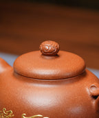 国大师邱玉林亲制｜顶奢稀有传世臻品《祥和壶》礼藏天花板｜殿堂潜力重器👍(真金限量版)  ——原矿优质降坡泥·280cc ——中国陶瓷艺术大师·邱玉林·亲制