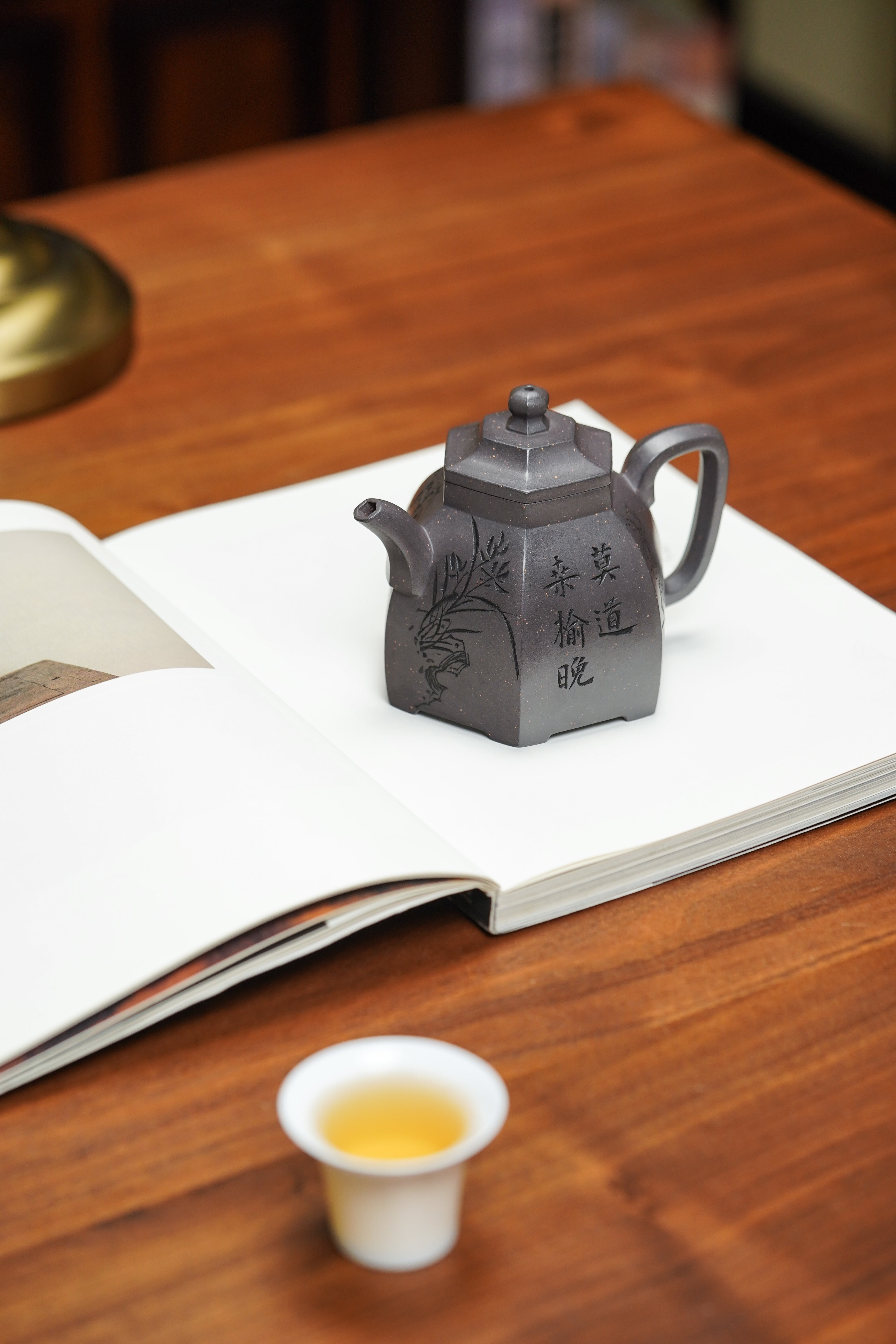 昌鸿紫砂 礼藏至尊｜双国大师李昌鸿臻品《六方古亭壶》收藏送礼皆宜重器！ 原矿优质天青泥·300cc
