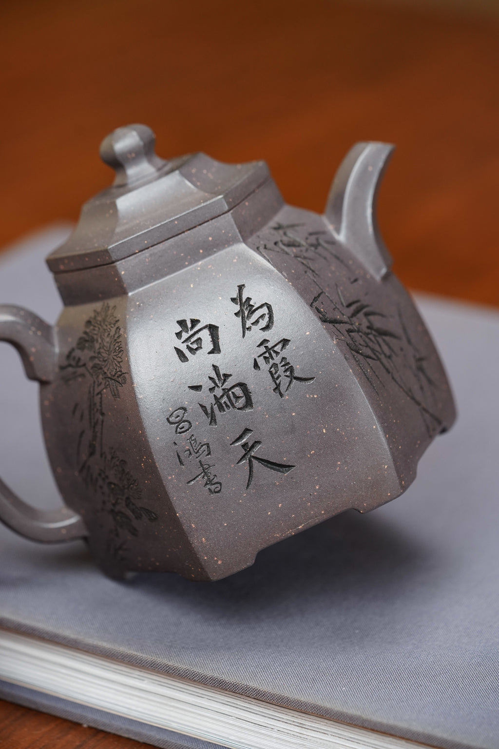 昌鸿紫砂 礼藏至尊｜双国大师李昌鸿臻品《六方古亭壶》收藏送礼皆宜重器！ 原矿优质天青泥·300cc