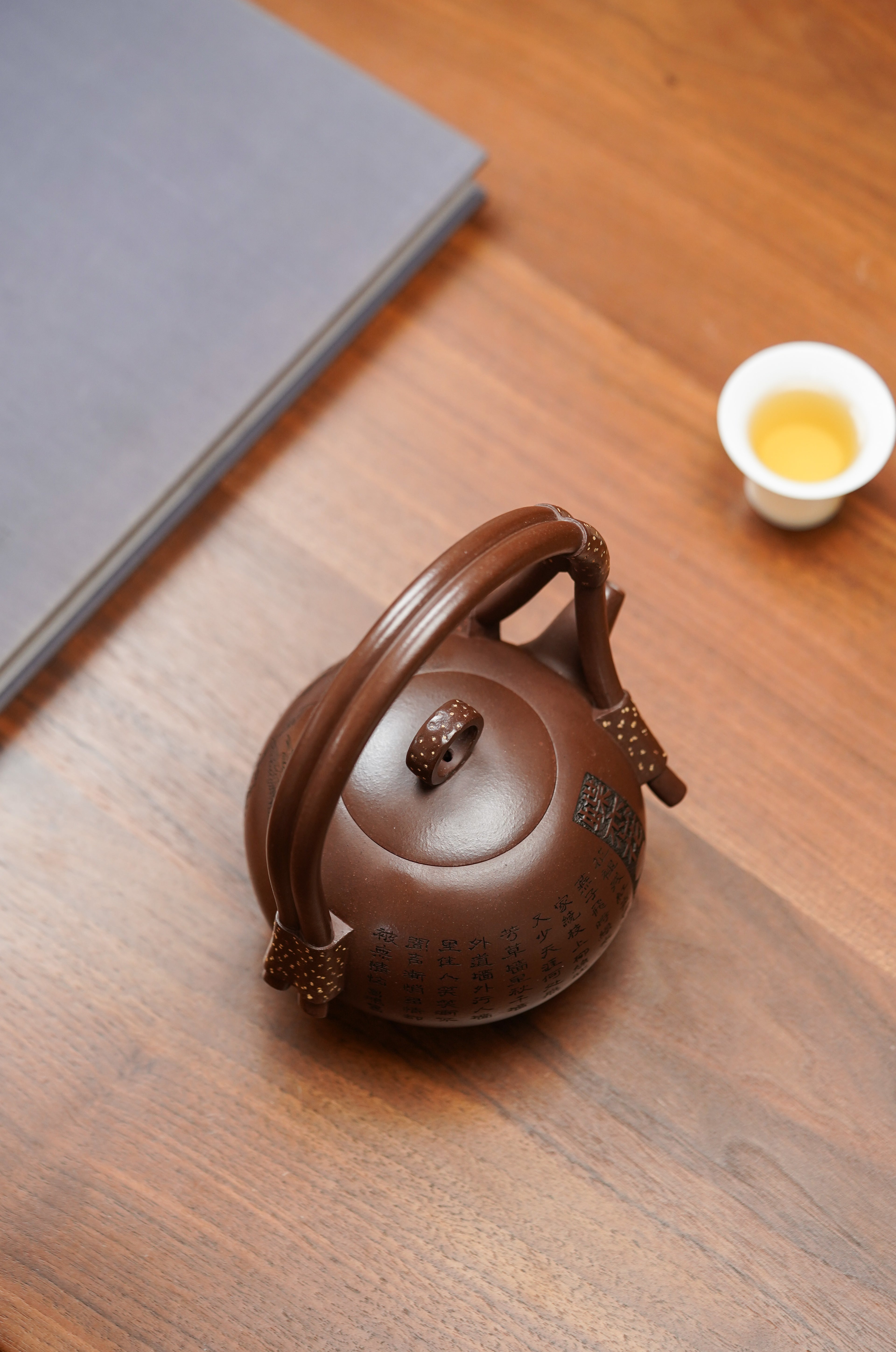 昌鸿紫砂 礼藏至尊｜双国大师李昌鸿臻品《大团圆提梁壶》收藏送礼皆宜重器！原矿优质底槽清·630cc