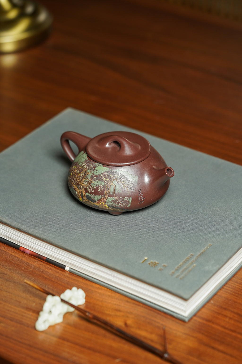 吴冠中～李昌鸿双大师联名限量款《石瓢壶》藏家私藏级福利·高端礼赠顶配之选！  ——原矿优质紫罗兰·270cc