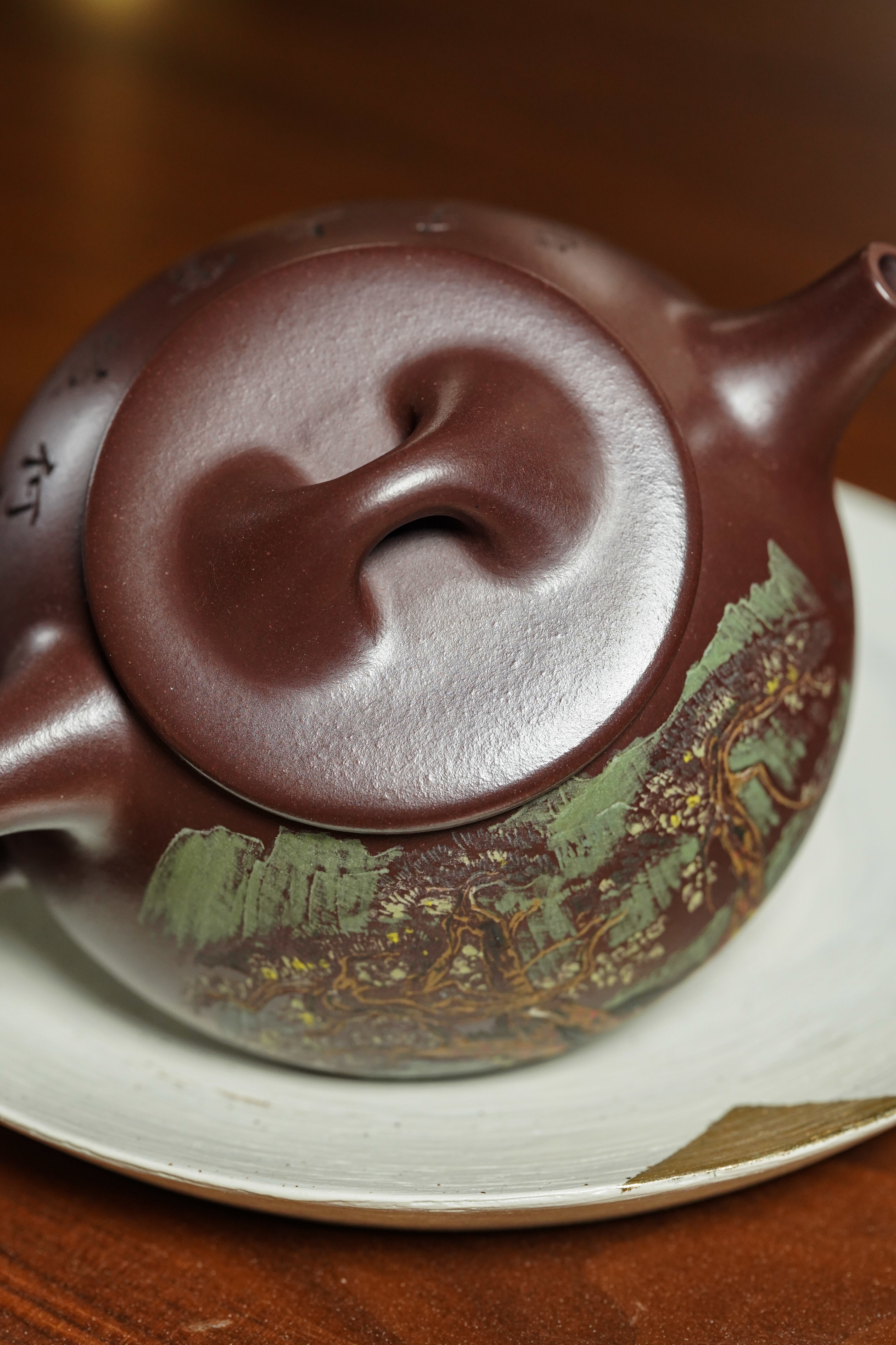 吴冠中～李昌鸿双大师联名限量款《石瓢壶》藏家私藏级福利·高端礼赠顶配之选！  ——原矿优质紫罗兰·270cc