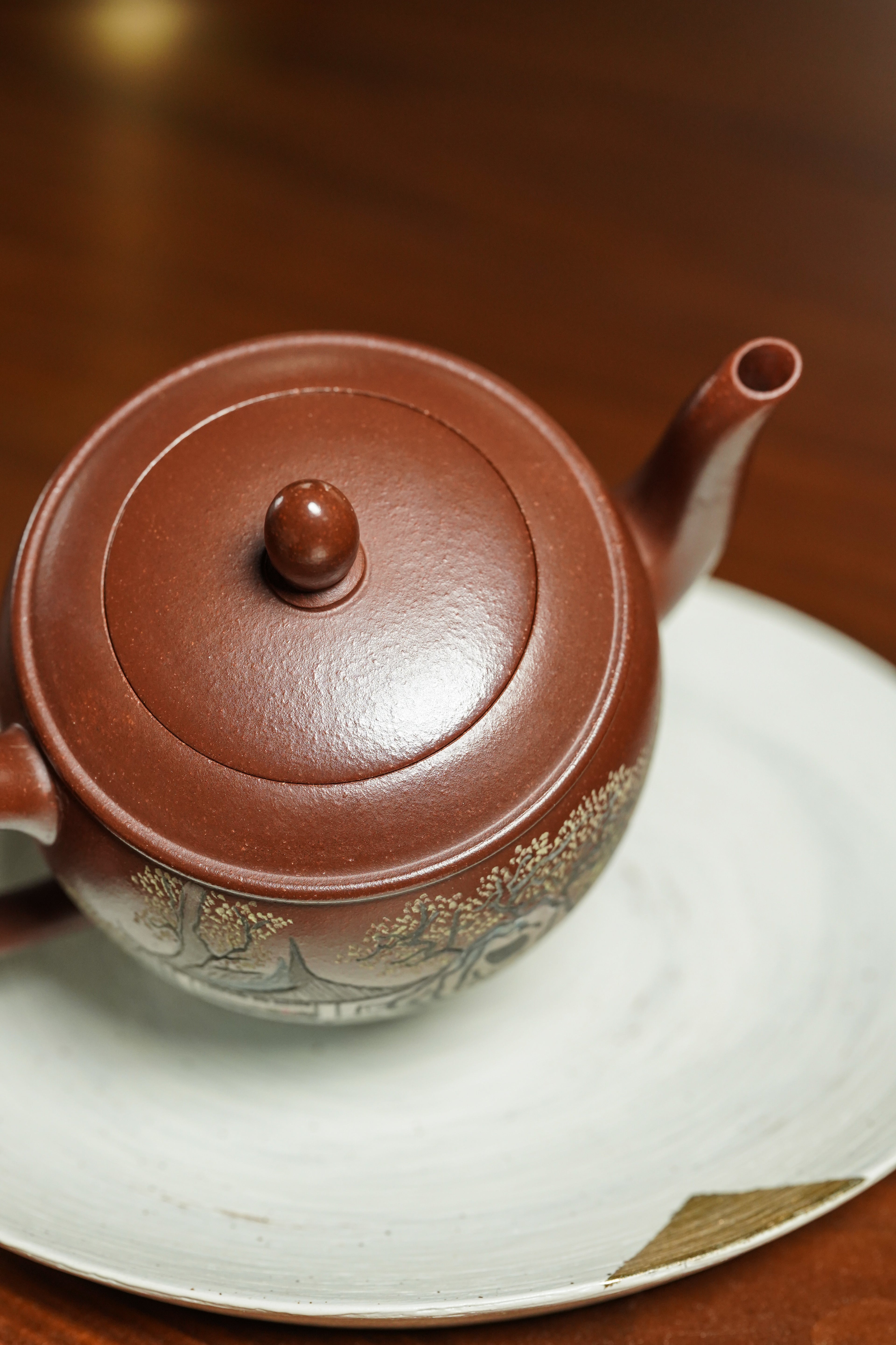 吴冠中～李昌鸿双大师联名限量款《高旦线壶》藏家私藏级福利·高端礼赠顶配之选！  ——原矿优质紫罗兰·300cc