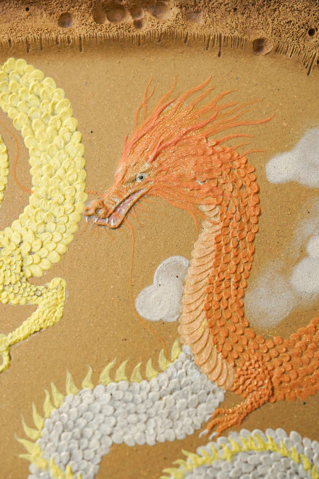 特色专利馆藏紫砂重器｜竹报平安·九龙呈祥干泡盘《竹报平安·九龙呈祥干泡盘》为专利原创世间唯一孤品