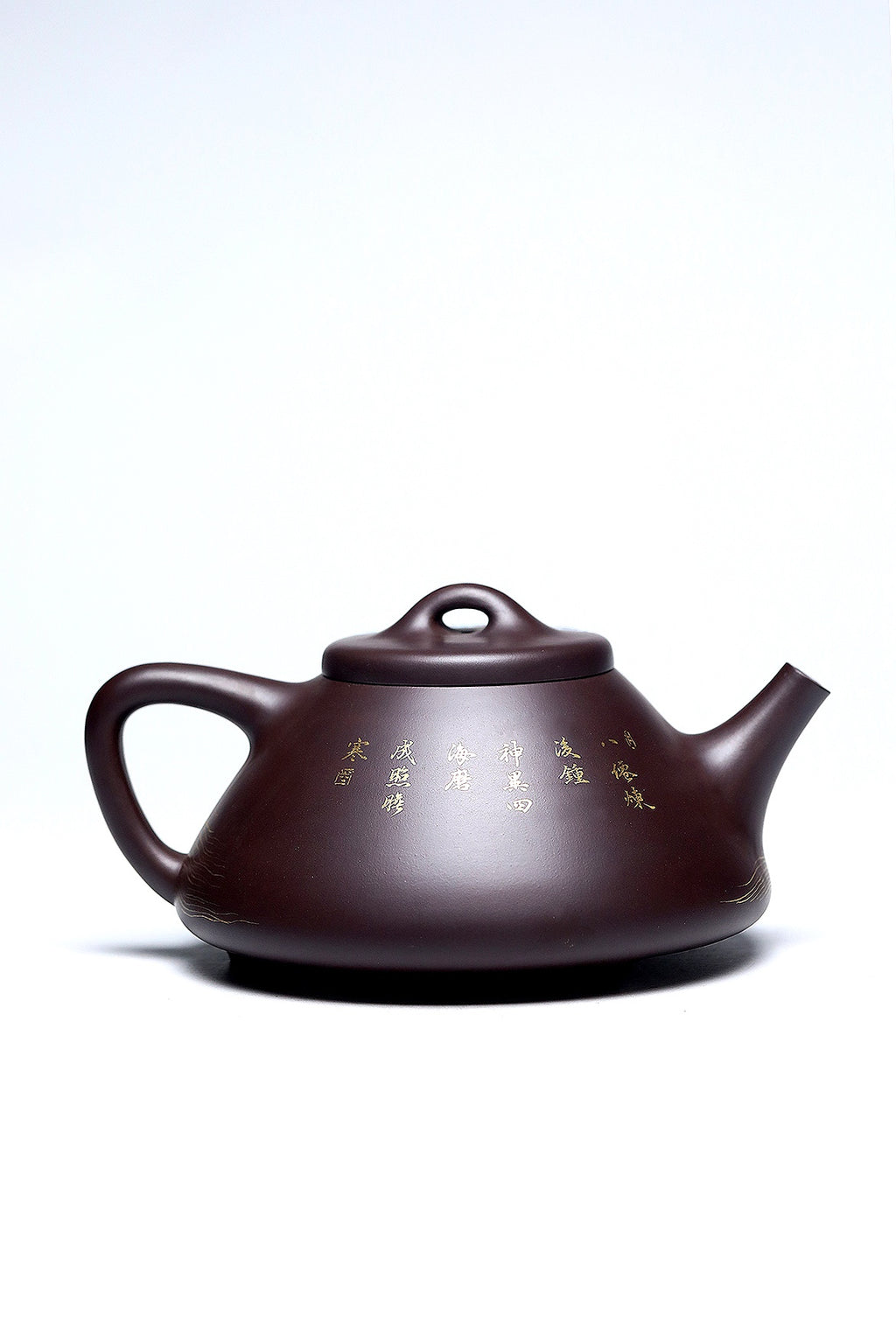 研究员级高级工艺美术师 ·江苏省工艺美术大师 陈富强·子冶石瓢•八仙过海 100目老紫泥1020CC 全手工