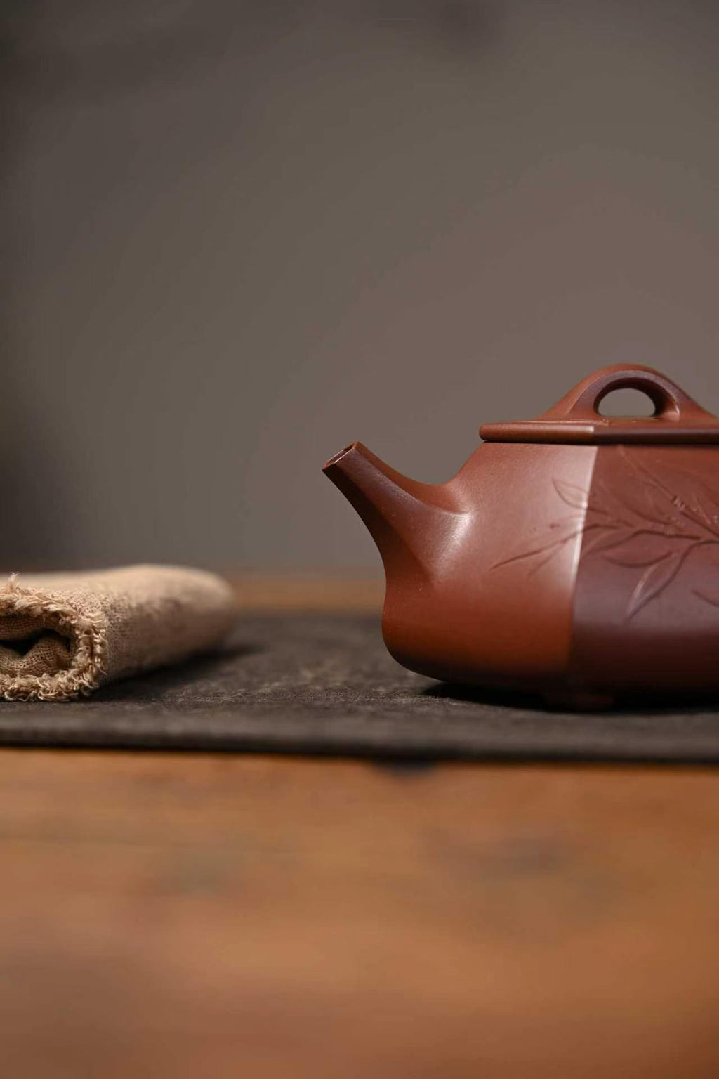 鑫印堂收藏重器【 六方石瓢】 作者：徐老师 容量： 250cc 泥料： 紫泥大红袍