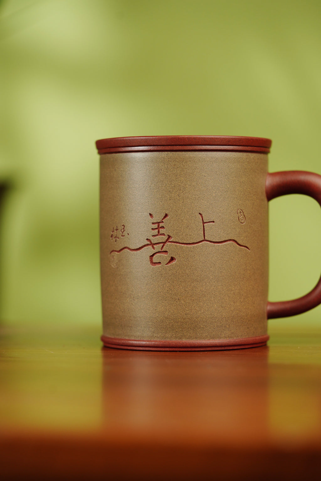 国大师邱玉林·传世礼赠臻品｜如意/上善若水/荣华富贵紫砂盖杯！盖杯容量288cc，原矿优质底槽清，大红袍、青段泥粉浆可选