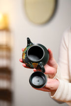 Teacher Yang Peng recommends ❀ Hantang Shipiao, Master Ren Ruihua's gold and silver inlay craftsmanship from Jingdezhen 【Clay】 Republic green clay 【Capacity】 230cc - ZishaTeapotChina