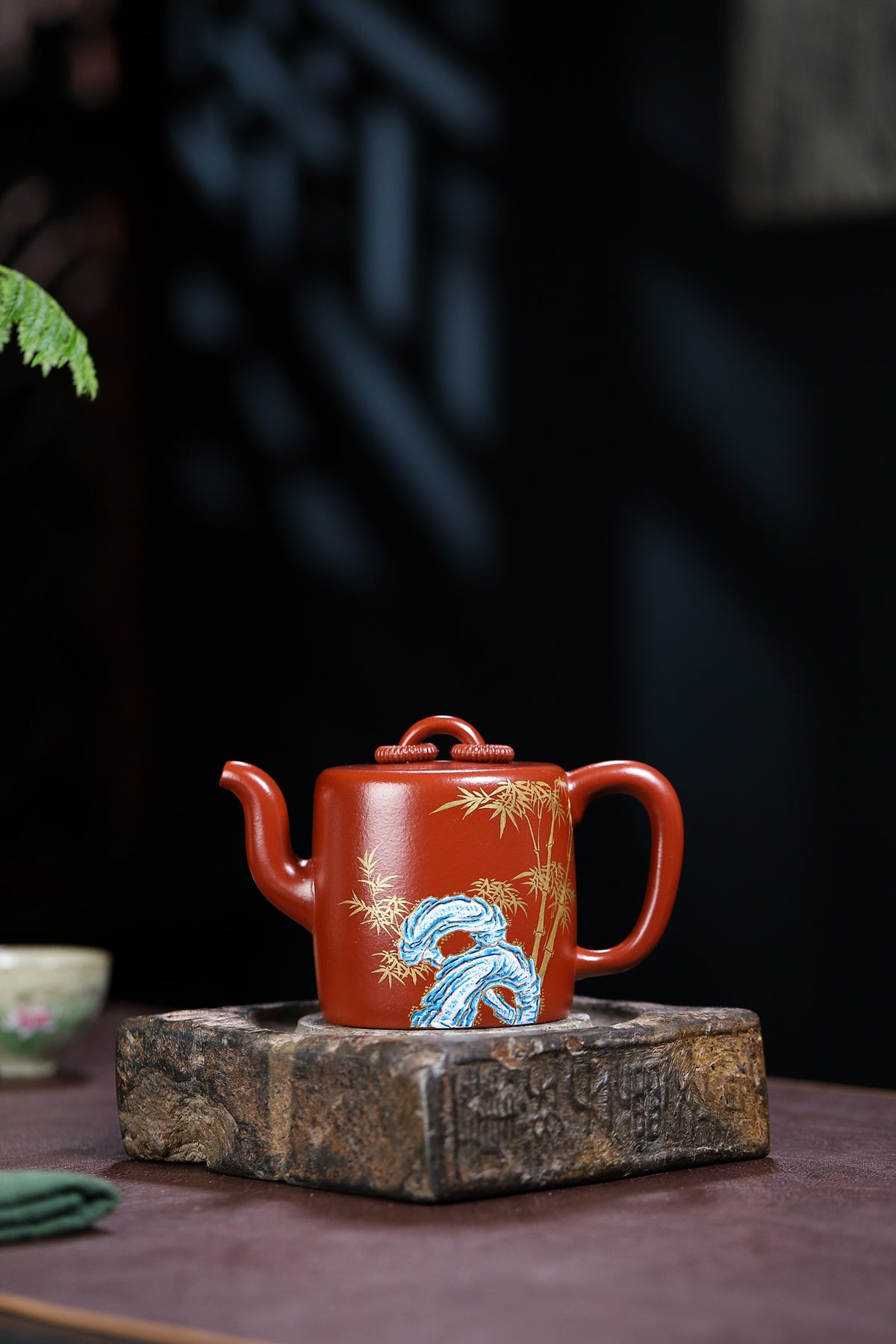 杨鹏老师推荐❀全手工珐琅彩双圈【泥料】七十年代大红袍 【容量】330CC - ZishaTeapotChina