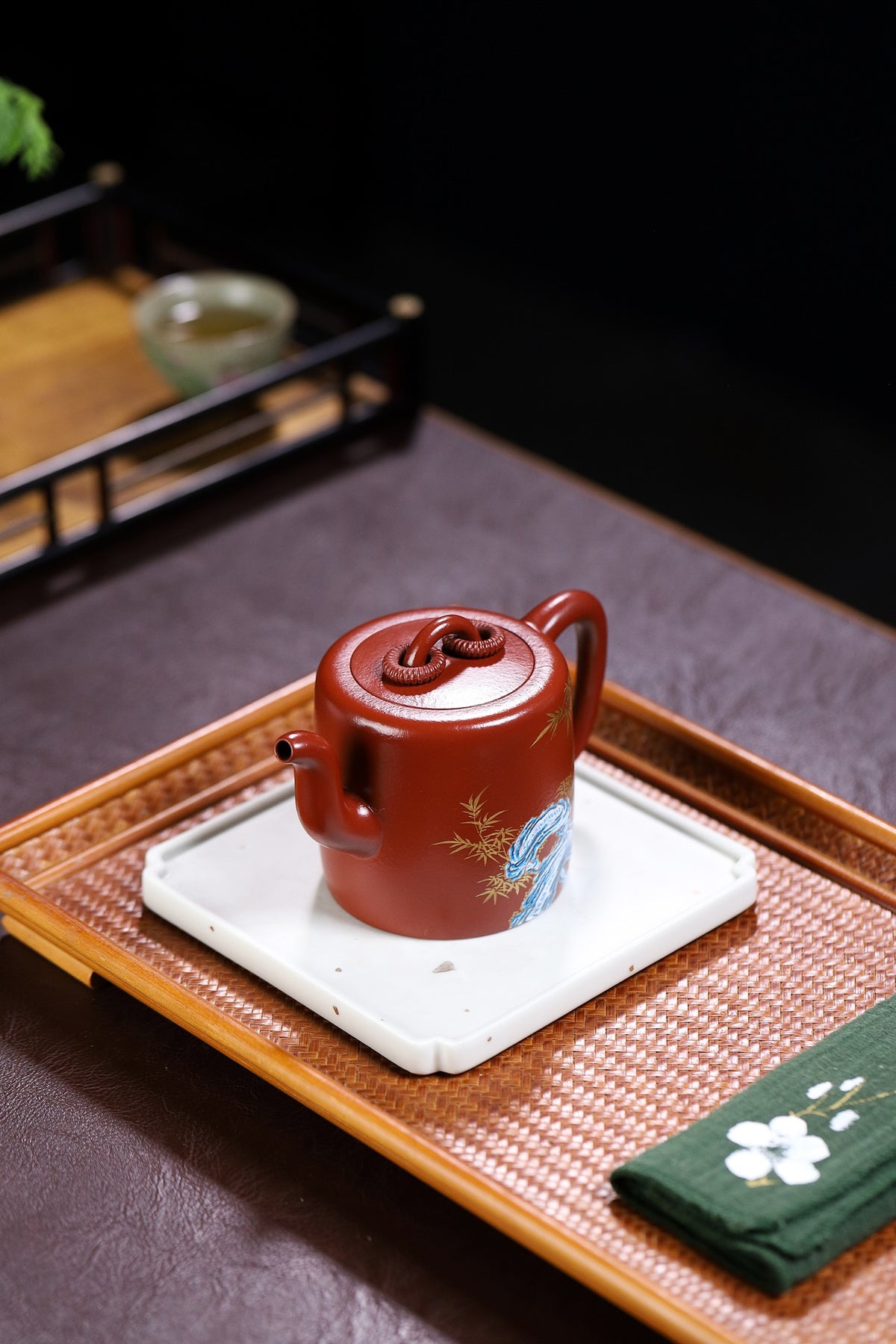 杨鹏老师推荐❀全手工珐琅彩双圈【泥料】七十年代大红袍 【容量】330CC - ZishaTeapotChina
