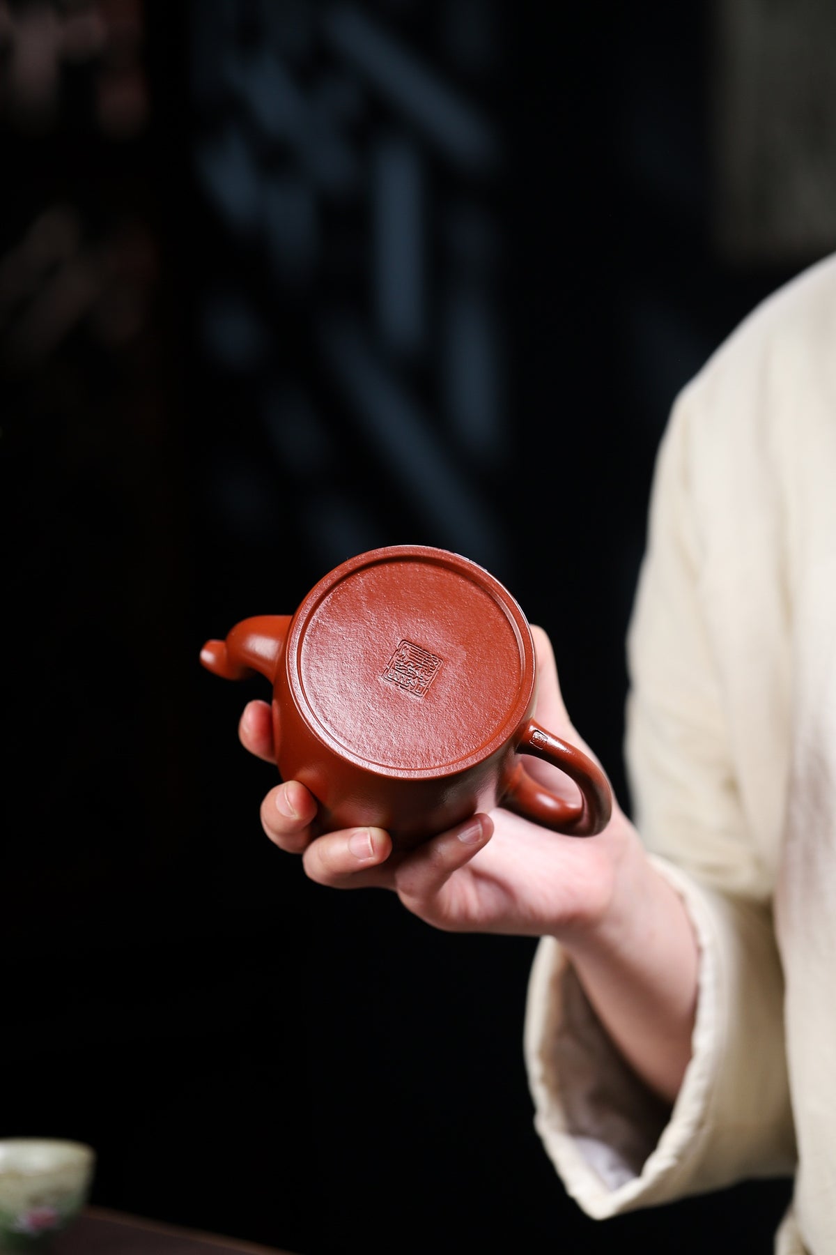 Teacher Yang Peng recommends ❀ Handmade Enamel Color Double Circle 【Clay】 1970s Da Hong Pao 【Capacity】 330CC - ZishaTeapotChina