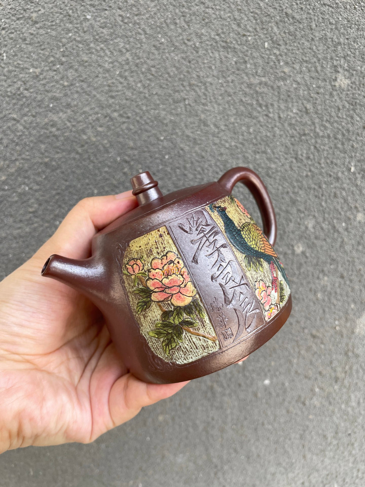 特价🉐️仅一只 国工杨军保作品 1993年江苏省陶瓷研究所藏品 【品名】汉铎 【泥料】原矿大红袍柴烧 【作者】国家级工艺美术师杨军保 【容量】240cc