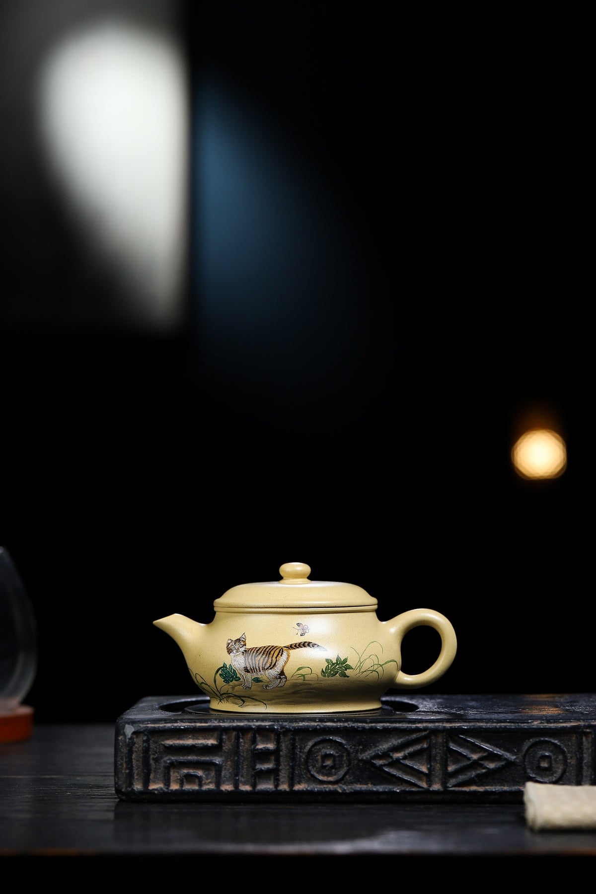 国大师任瑞华装饰，双证书【明炉】 原矿本山绿●280cc本绿为嫩泥可塑性差，俗称龙筋，制壶难，烧制难，各位包容加珍惜） 作者：杨鹏（国大师王潇笠徒弟） - ZishaTeapotChina