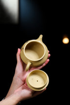 National Master Ren Ruihua Decoration, Double Certificate 【Ming Furnace】 Original Mine Ben Shan Green ● 280cc This green is tender clay with poor plasticity, commonly known as dragon vein, making pot making and firing difficult, please be tolerant and cherish it. Author: Yang Peng (Disciple of National Master Wang Xiaoli) - ZishaTeapotChina