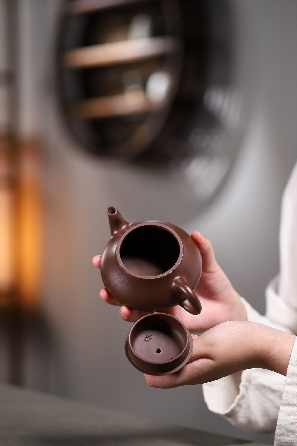 全新升级，吸盖工艺，杨老师自用款🌹不一样的汉棠石瓢｜顾老同款泥料 1956年代极紫泥｜200cc 作者：国家级工艺美术师 杨军保&