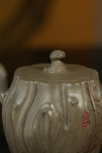 范大生嫡脉｜范秀芳制 范伟群装饰｜双省大师联诀紫砂臻品《逢春壶》传世收藏·礼赠双绝重器！  ——原矿优质蟹壳青·280cc（入册款代表作）