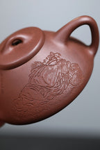 《子冶石瓢》 国家级工艺美术师 鲍玉华 装饰：李玮（江苏省陶瓷艺术大师，正高）原矿家藏底槽清，180cc，菱形14孔出水