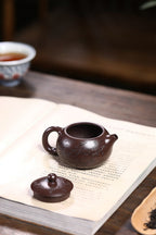 《西施》 国家级工艺美术师 鲍玉华 装饰：李玮（江苏省陶瓷艺术大师，正高）原矿深井老紫泥，170cc，菱形14孔出水